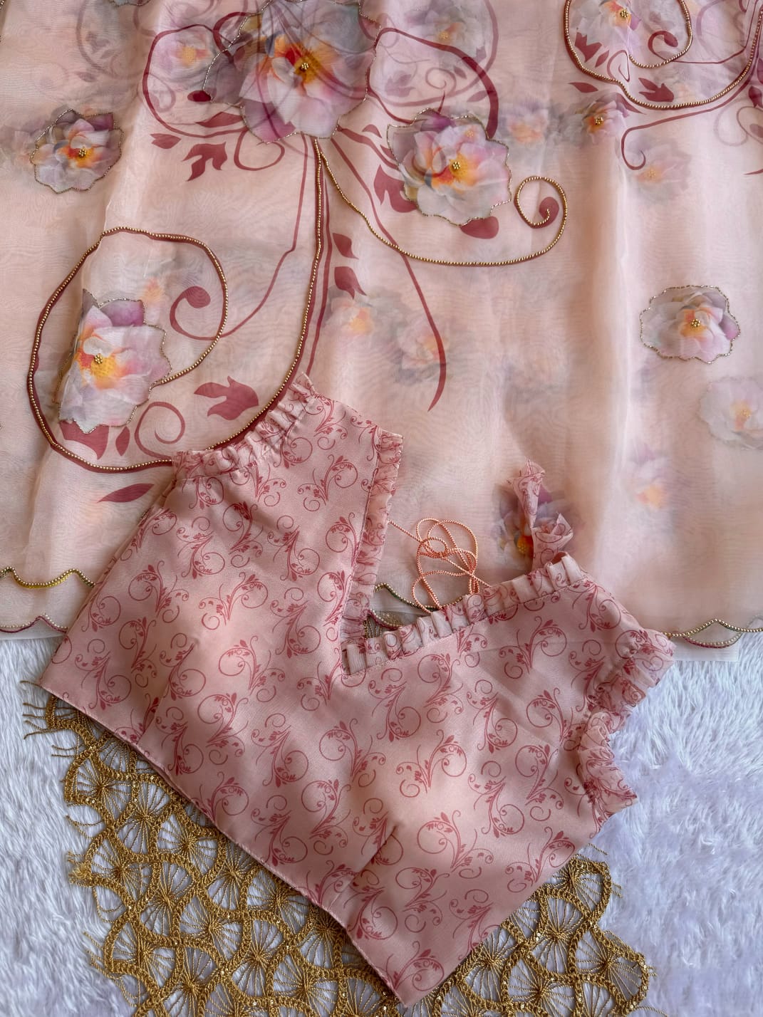 Mann Designer Hand Work Soft Organza Party Wear Sarees Wholesale Market In Surat
